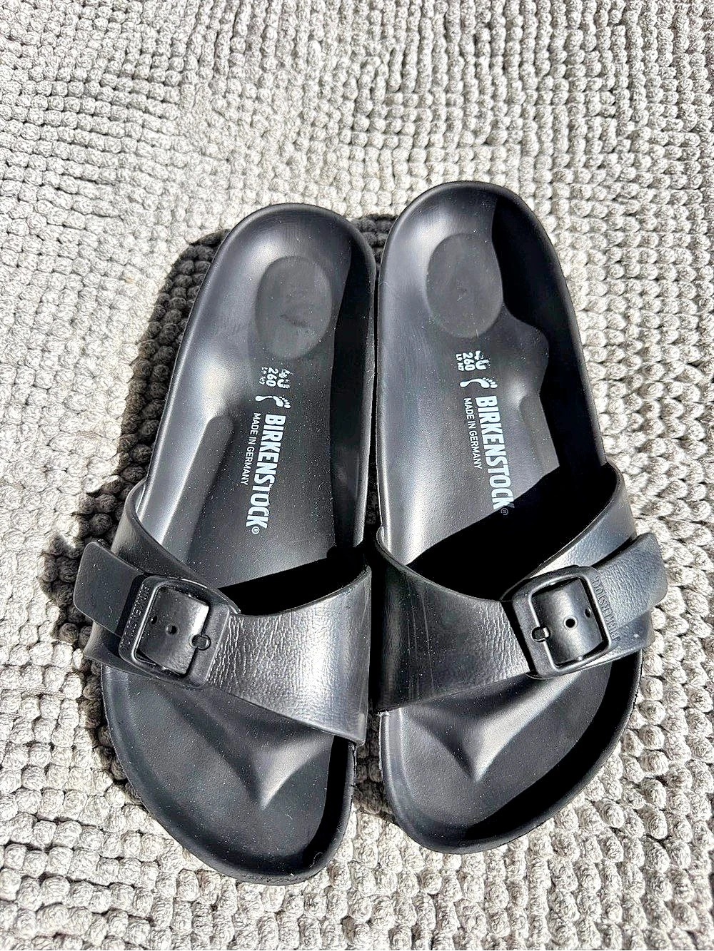 Birkenstock Madrid Big Buckle EVA Black Sandals